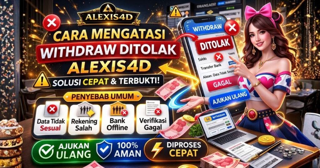 Cara mengatasi withdraw ditolak ALEXIS4D dengan mudah dan cepat