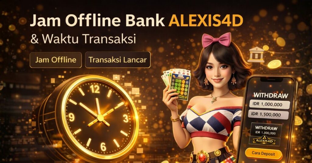Jam offline bank ALEXIS4D dan waktu terbaik untuk transaksi deposit dan withdraw