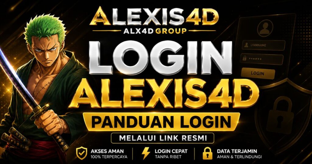 Cara login ALEXIS4D melalui link resmi
