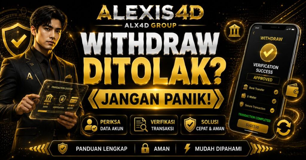 Cara mengatasi withdraw ditolak ALEXIS4D