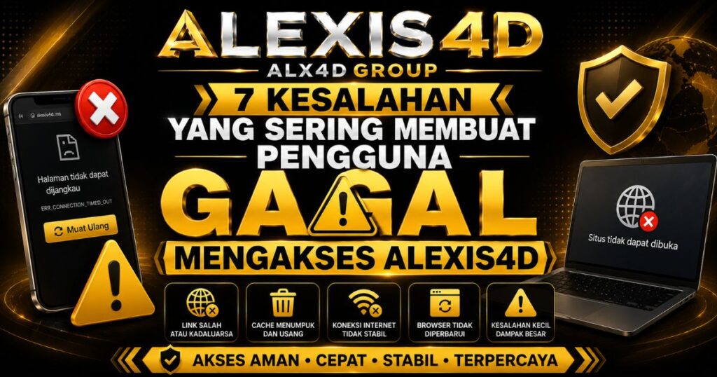 7 kesalahan yang sering membuat pengguna gagal mengakses ALEXIS4D
