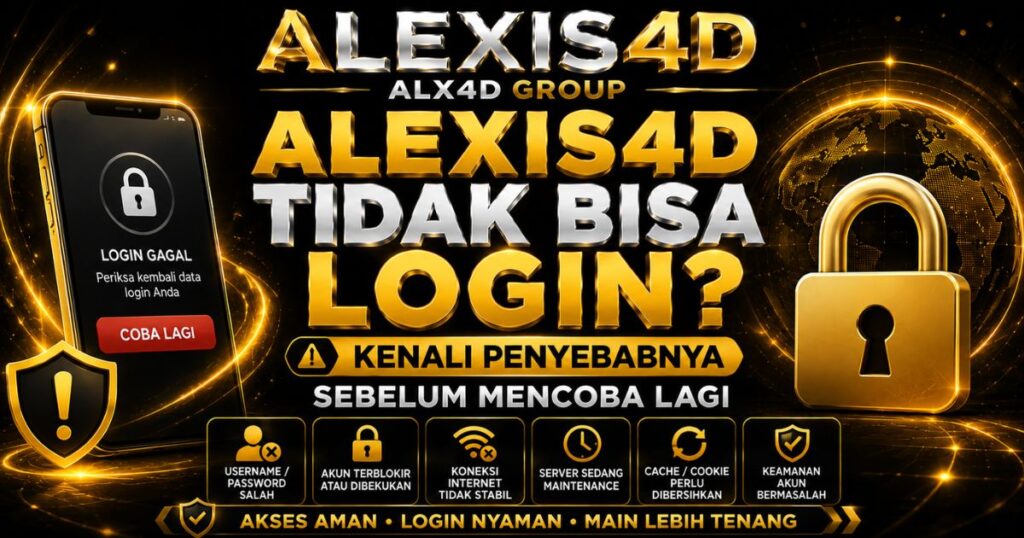 Tidak bisa login ALEXIS4D? Kenali penyebabnya sebelum mencoba lagi