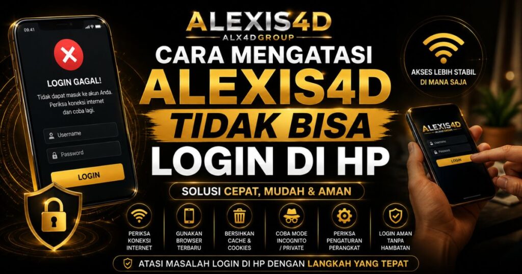 Cara mengatasi ALEXIS4D tidak bisa login di hp