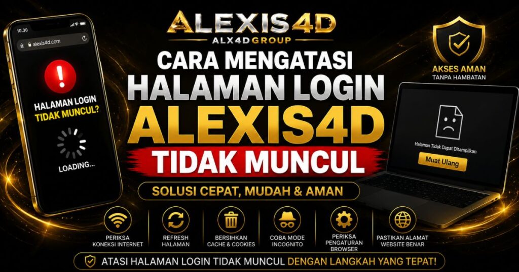 Cara mengatasi halaman login ALEXIS4D yang tidak muncul
